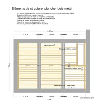 V5 - Plancher bois-métal Pleudihen 2ième étage