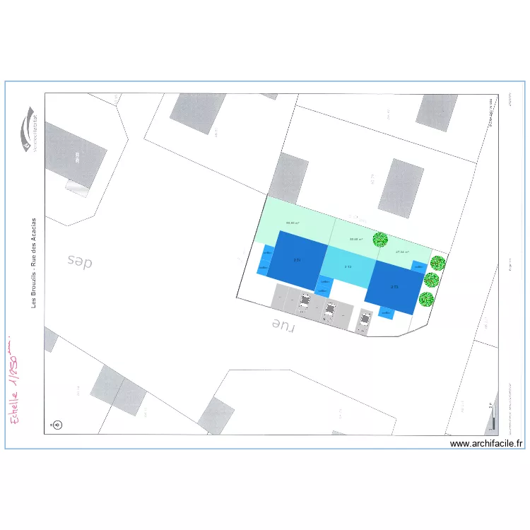 Les Brouzils - 6LLS. Plan de 