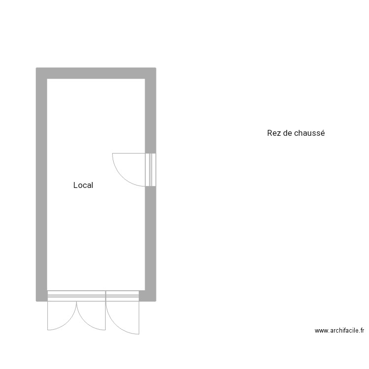 Local Douvaine . Plan de 1 pièce et 12 m2