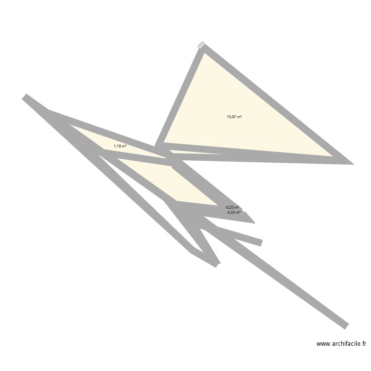 Plan Malo. Plan de 5 pièces et 16 m2