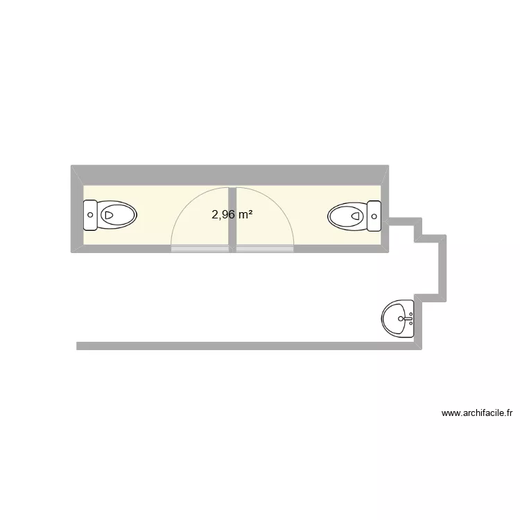wc chateau. Plan de 
