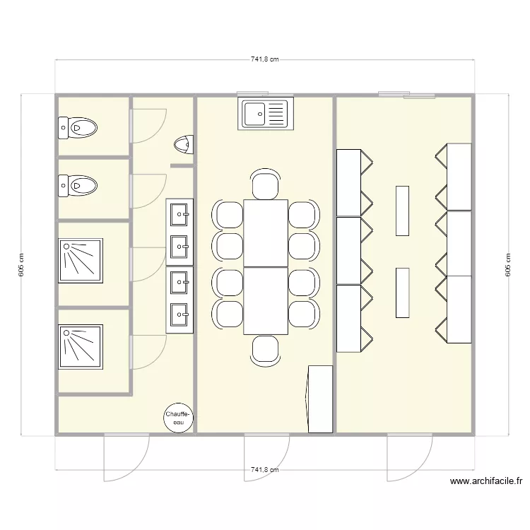 ALS - CHANTIER ST PIERRE DE CHANDIEU. Plan de 