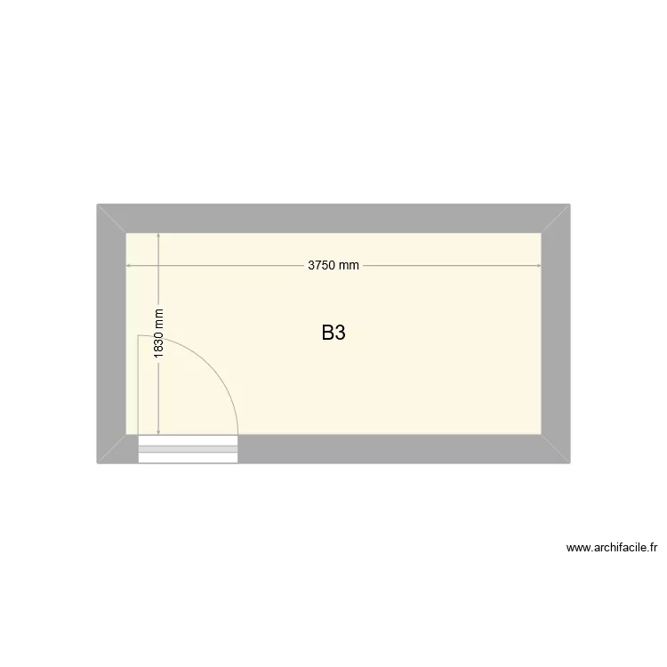 Local v&eacute;lo B&acirc;timent 3. Plan de 