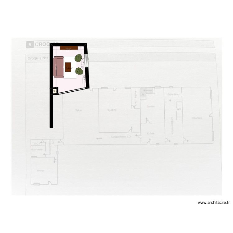 Long&egrave;re version 4. Plan de 0 pièce et 0 m2