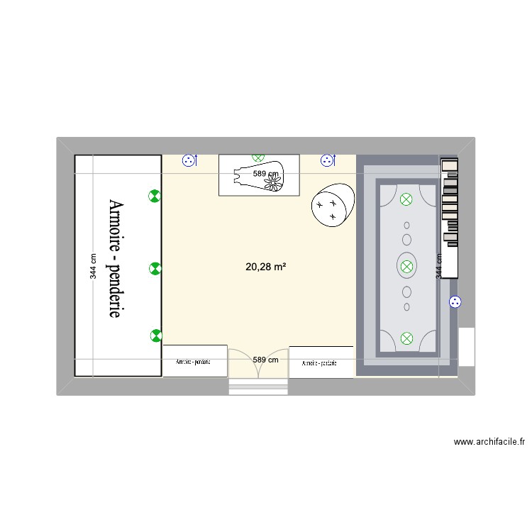Chambre bébé. Plan de 0 pièce et 0 m2