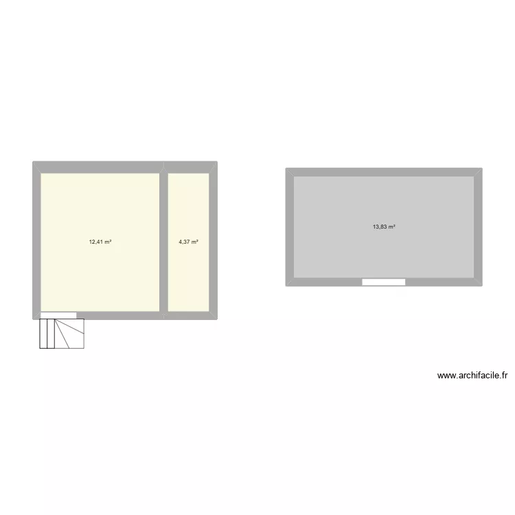 cave et remise. Plan de 2 et 18 m² cave et remise. Plan de 2 et 18 m²