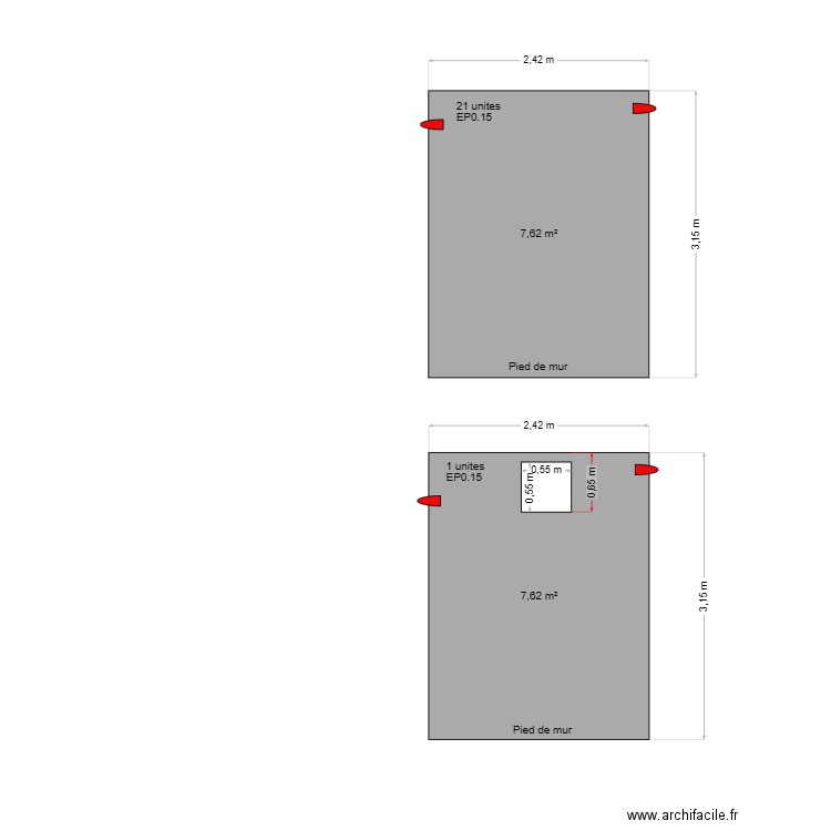 fosse ronde predotte. Plan de 0 pièce et 0 m2