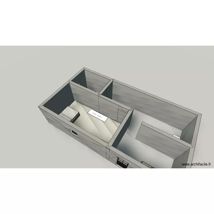 Casita. Plan de 1 et 18 m² Casita. Plan de 1 et 18 m²