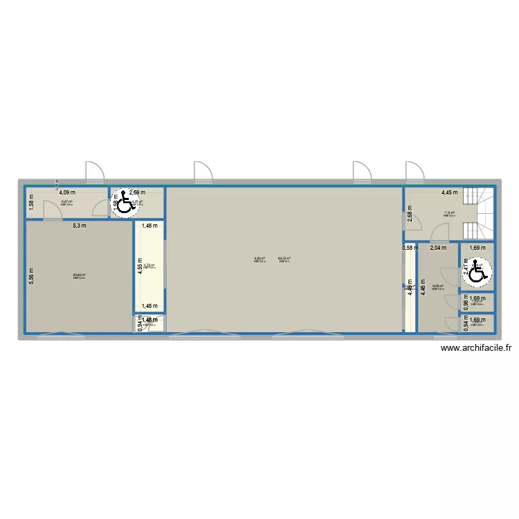 Salle d'accueil avec doublage 2. Plan de Salle d'accueil avec doublage 2. Plan de