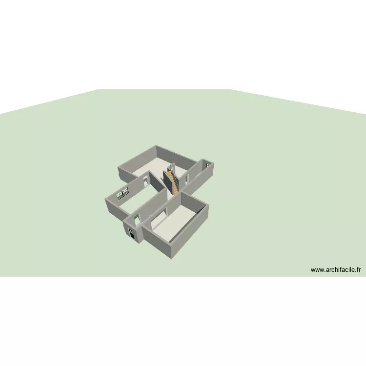 RDC. Plan de 2  et 126 m²