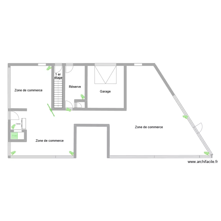 Plan Style art deco. Plan de 