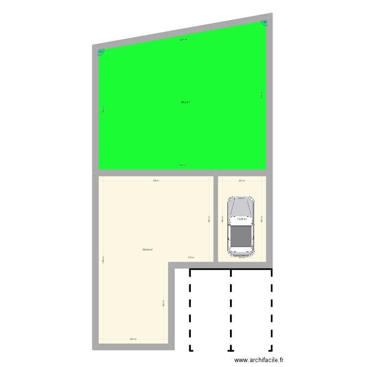 ChaLou_Nomain_v1. Plan de 3 pièces et 160 m2