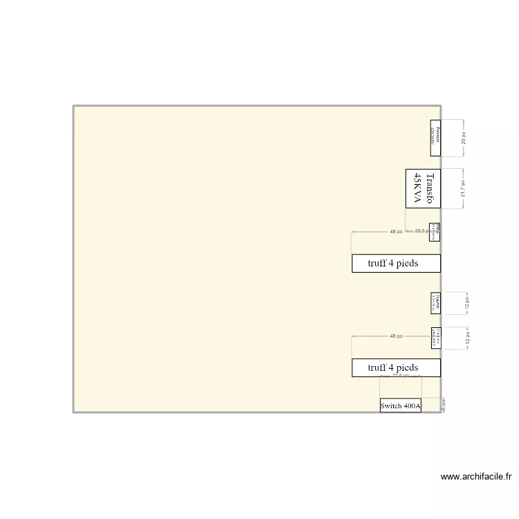 Agrandissement DJC. Plan de 