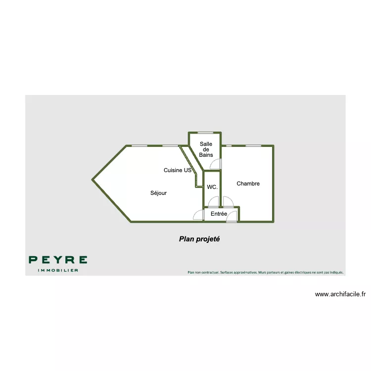 Plan projet&eacute; Asni&egrave;res 602. Plan de 