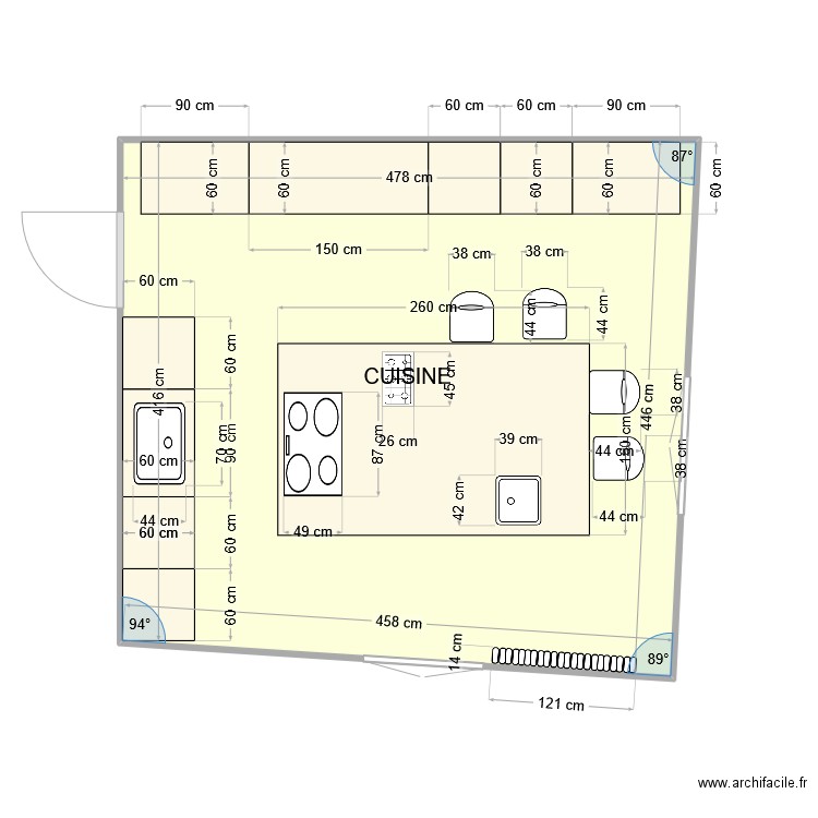 Cuisine2. Plan de 0 pièce et 0 m2