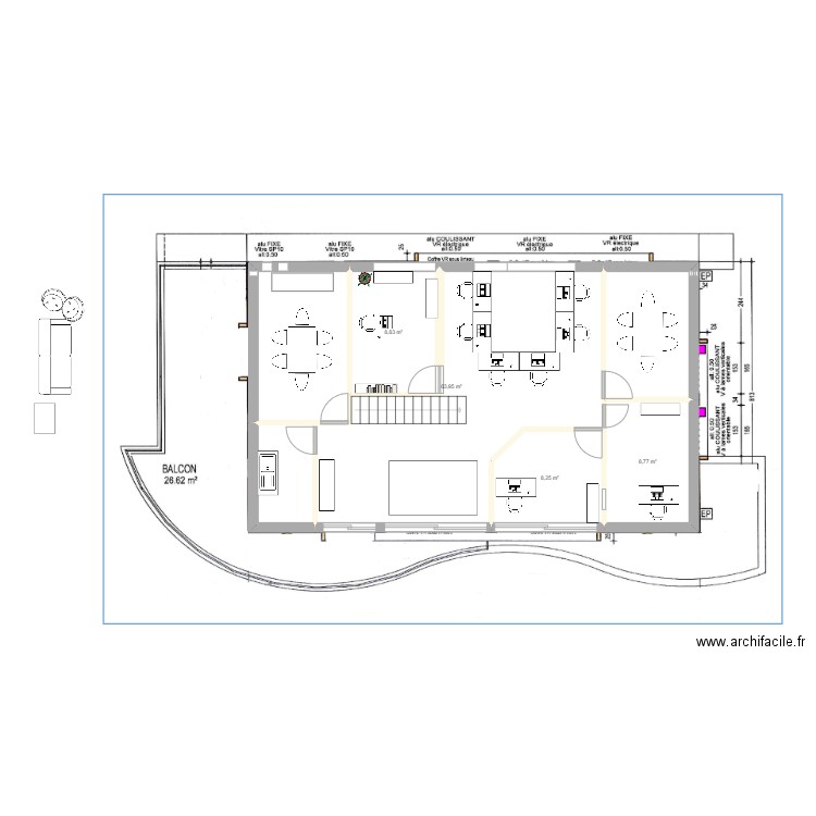 Solution. Plan de 0 pièce et 0 m2