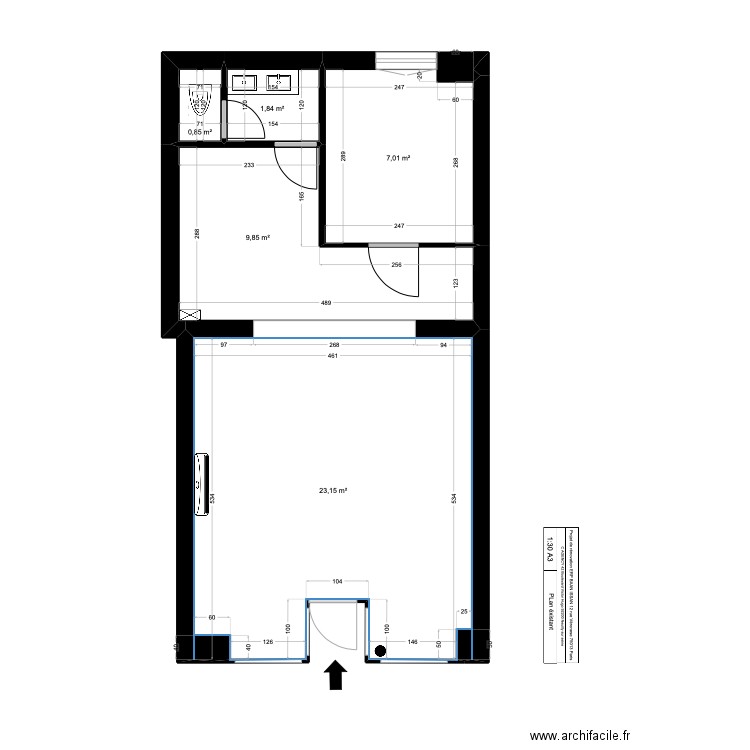BAAN ISSAN EXISTANT. Plan de 0 pièce et 0 m2