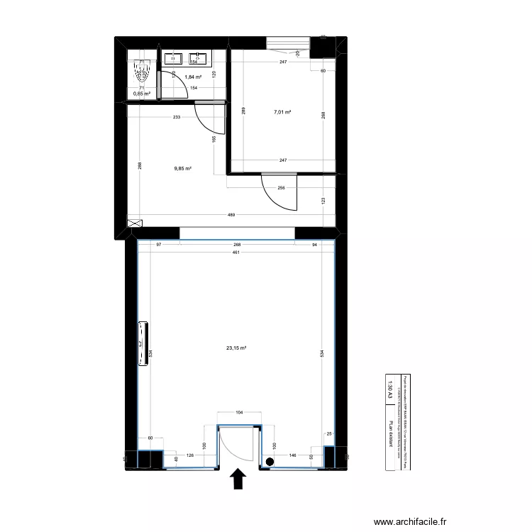 BAAN ISSAN EXISTANT. Plan de 