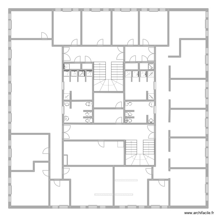 Internat 1er &eacute;tage. Plan de 0 pièce et 0 m2