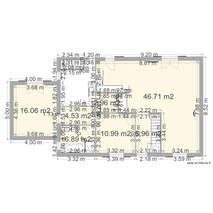 projet 2 nm. Plan de 0 pièce et 0 m2