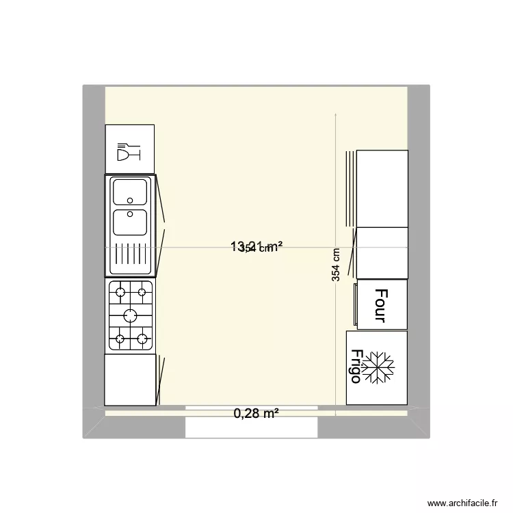 CUISINE projet 1. Plan de 