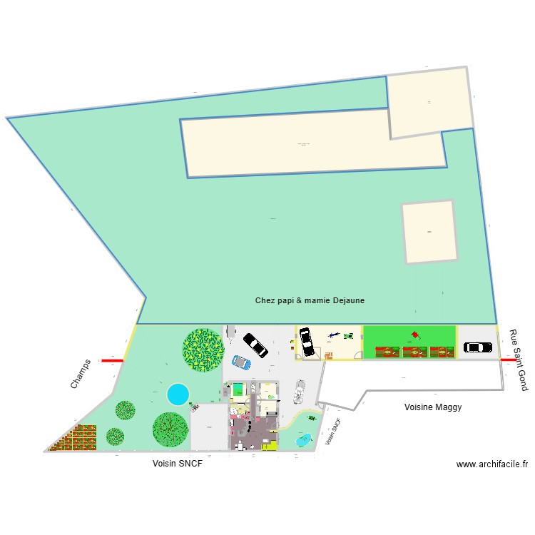 PG 6m 1. Plan de 21 pièces et 3846 m2