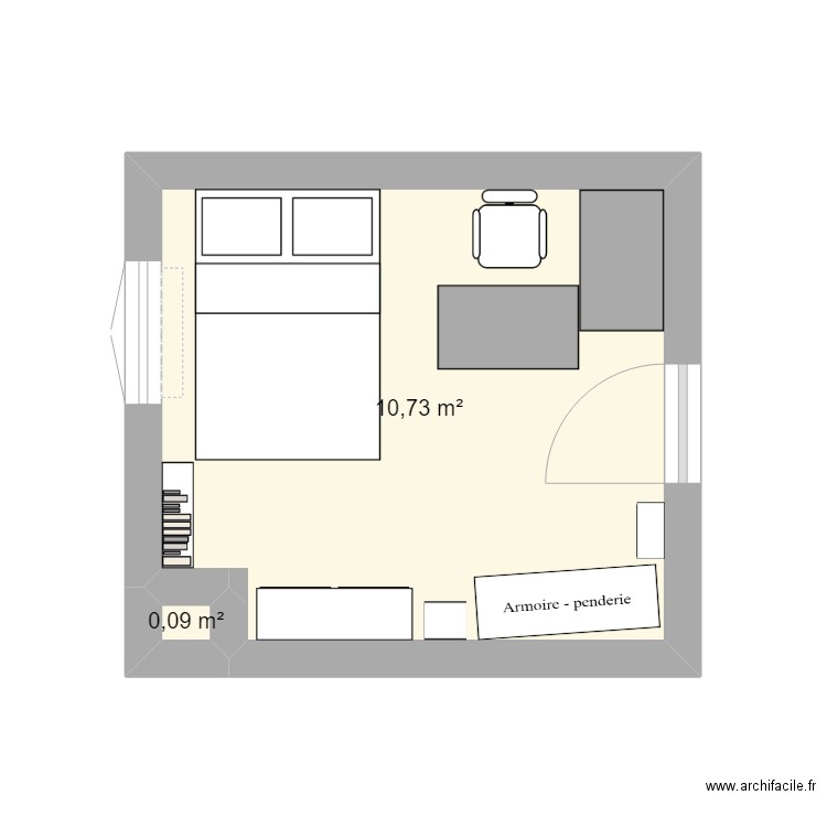 Chambre V1. Plan de 0 pièce et 0 m2