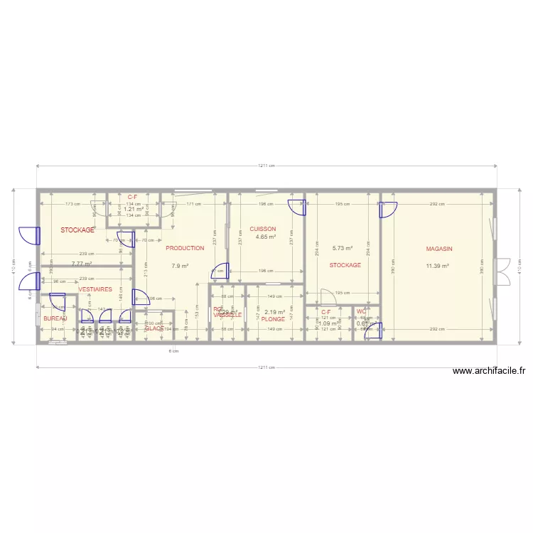 biscuiterie 2. Plan de 
