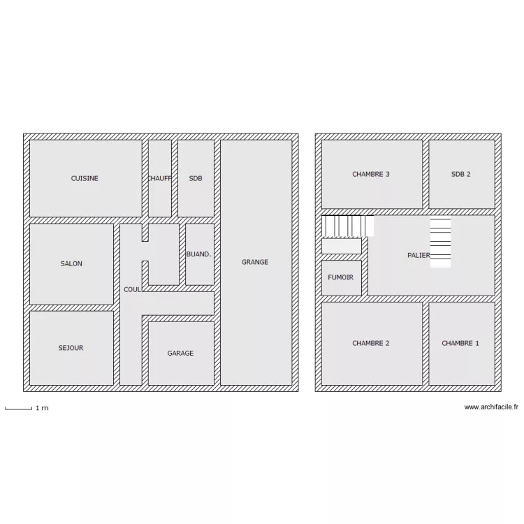 GRANDJEAN. Plan de 