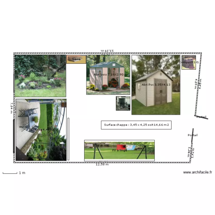 Plan jardin. Plan de 