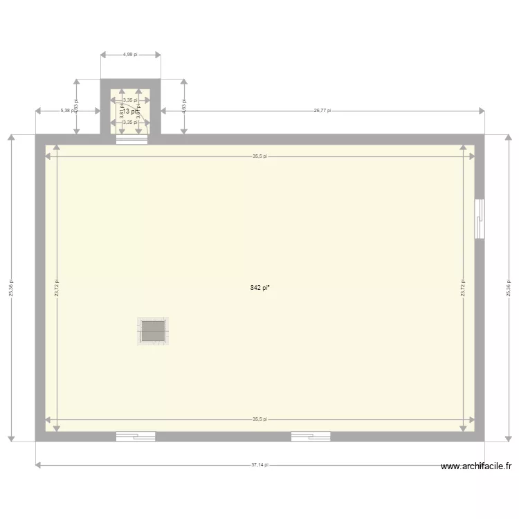 maison Mehdi sous sol . Plan de 
