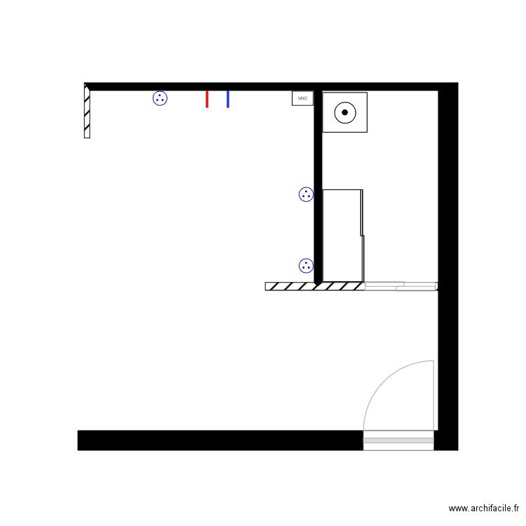 cuisine AP 1 rez de chaussee. Plan de 0 pièce et 0 m2