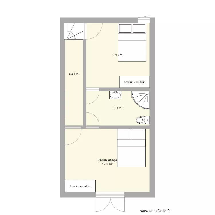 Ste Rapine 1  2&egrave;me A. Plan de 