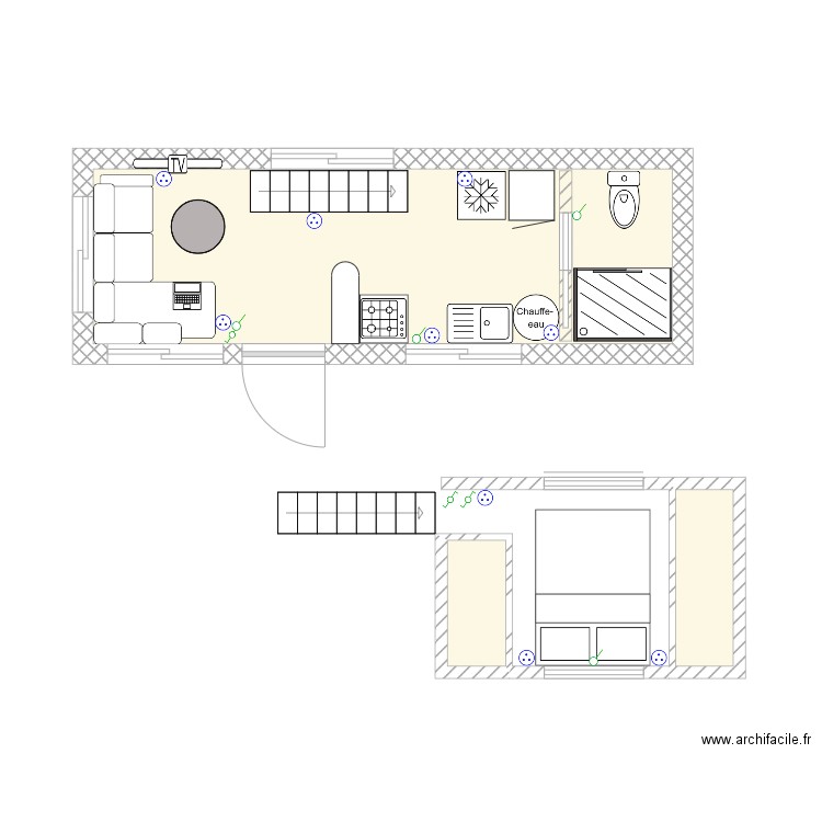 Tiny House 1. Plan de 0 pièce et 0 m2
