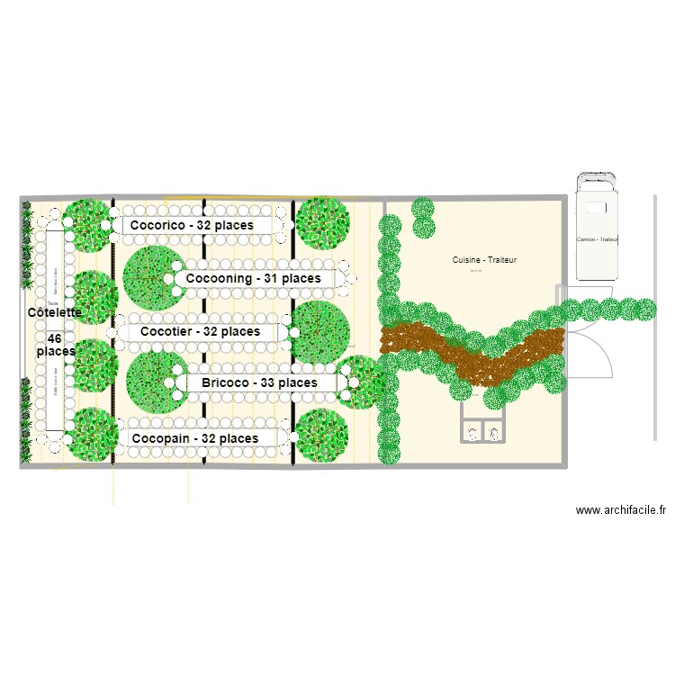 Plan Grange 2022. Plan de 8 pièces et 422 m2