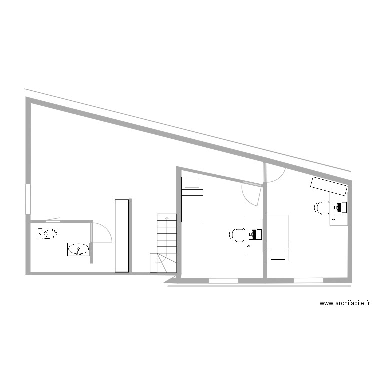 etage. Plan de 0 pièce et 0 m2