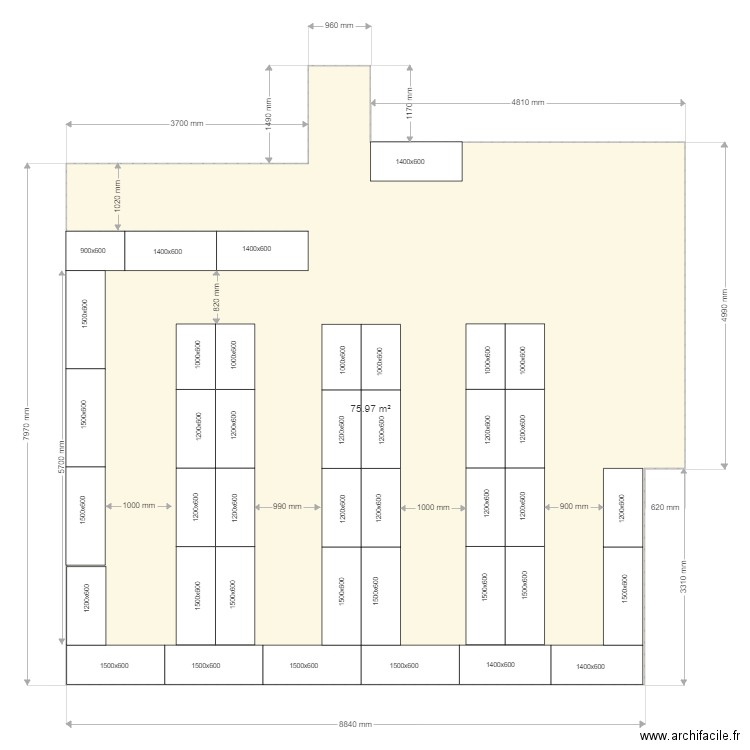 HAD BEsançon Salle 1. Plan de 0 pièce et 0 m2