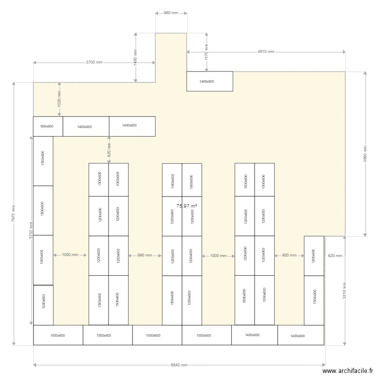 HAD BEsançon Salle 1. Plan de 0 pièce et 0 m2