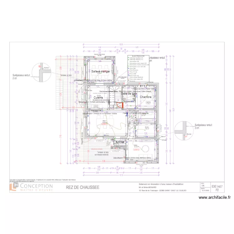 MENARD plan ind7 elec chauffage RDC V4. Plan de 
