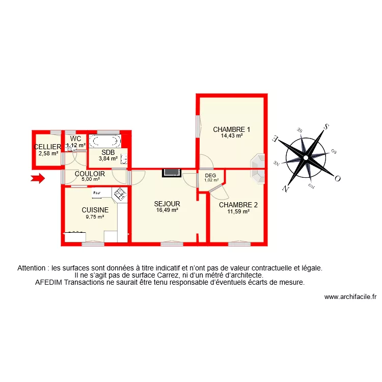 BI 8437 PASCAL. Plan de 