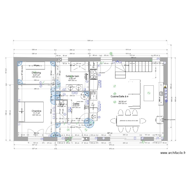 Marcq 78 schéma aménagé avec mes meuble 2. Plan de 0 pièce et 0 m2