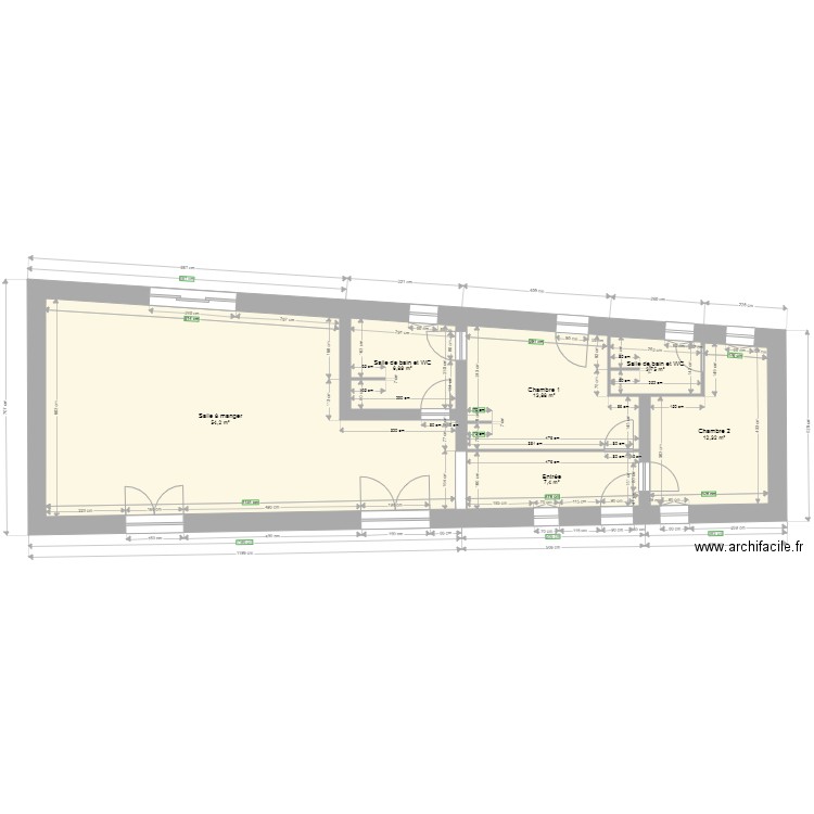 LONGÈRE DOMINIQUE. Plan de 0 pièce et 0 m2