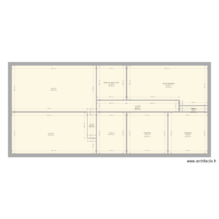 Villareve. Plan de 27 pièces et 530 m2