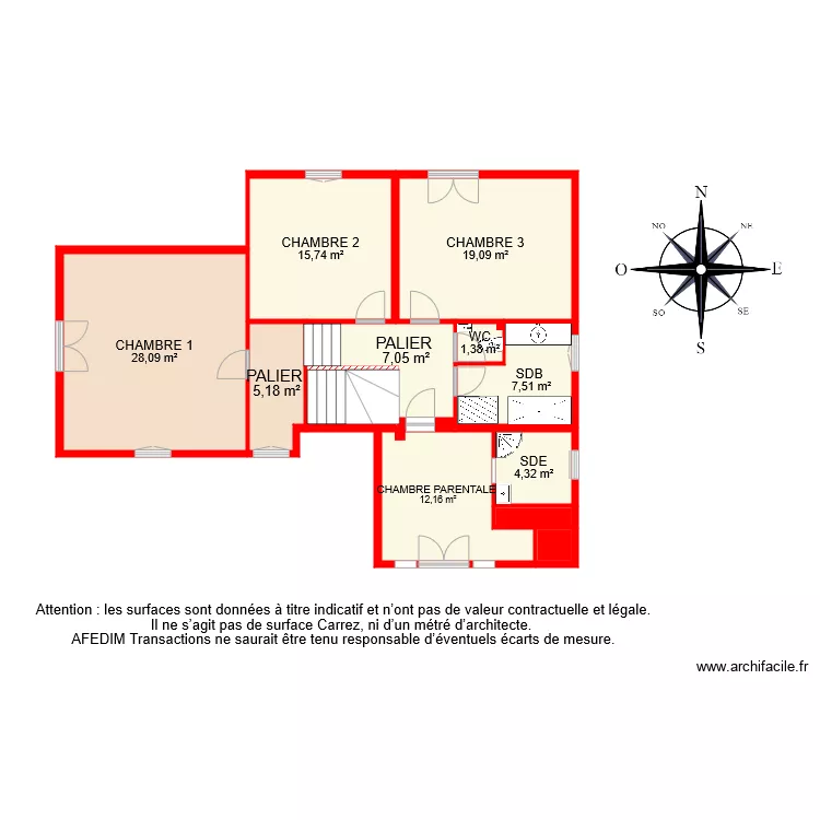 BI 6489 ETAGE. Plan de 