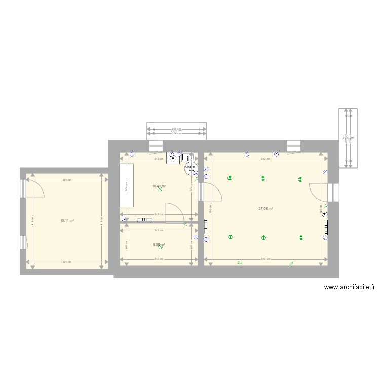 Maison Locatif Sorbiers  V5. Plan de 0 pièce et 0 m2