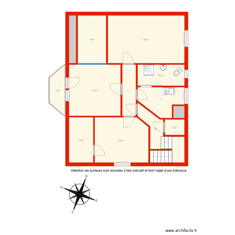 BI 3144 étage NON côté. Plan de 0 pièce et 0 m2