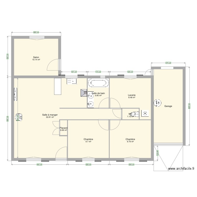 Maison garenne. Plan de 0 pièce et 0 m2