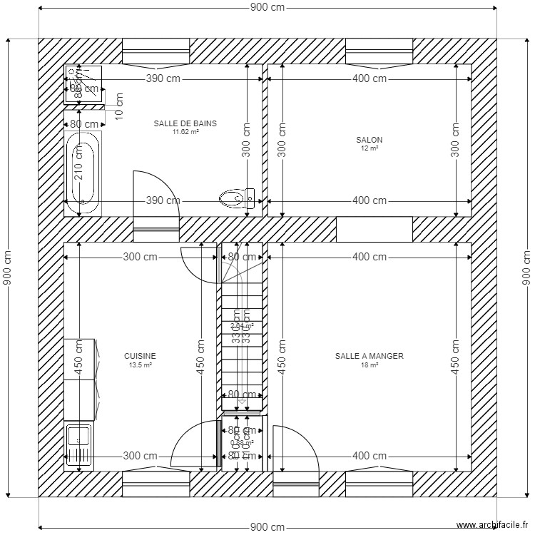 DECOBECQ RDC. Plan de 0 pièce et 0 m2