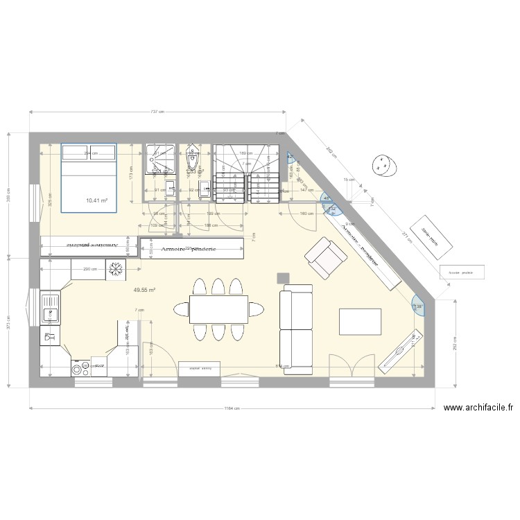 RdC option 65. Plan de 0 pièce et 0 m2