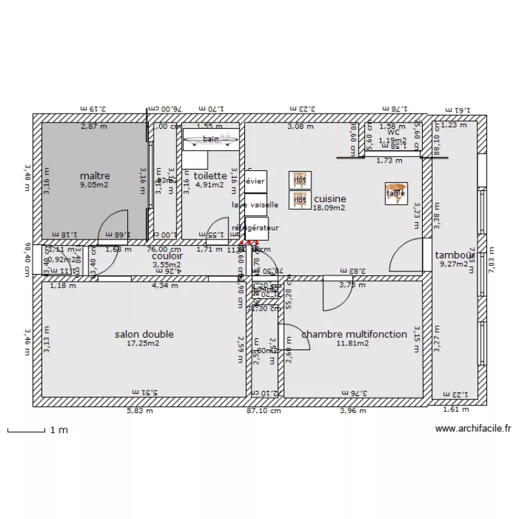 logement. Plan de 